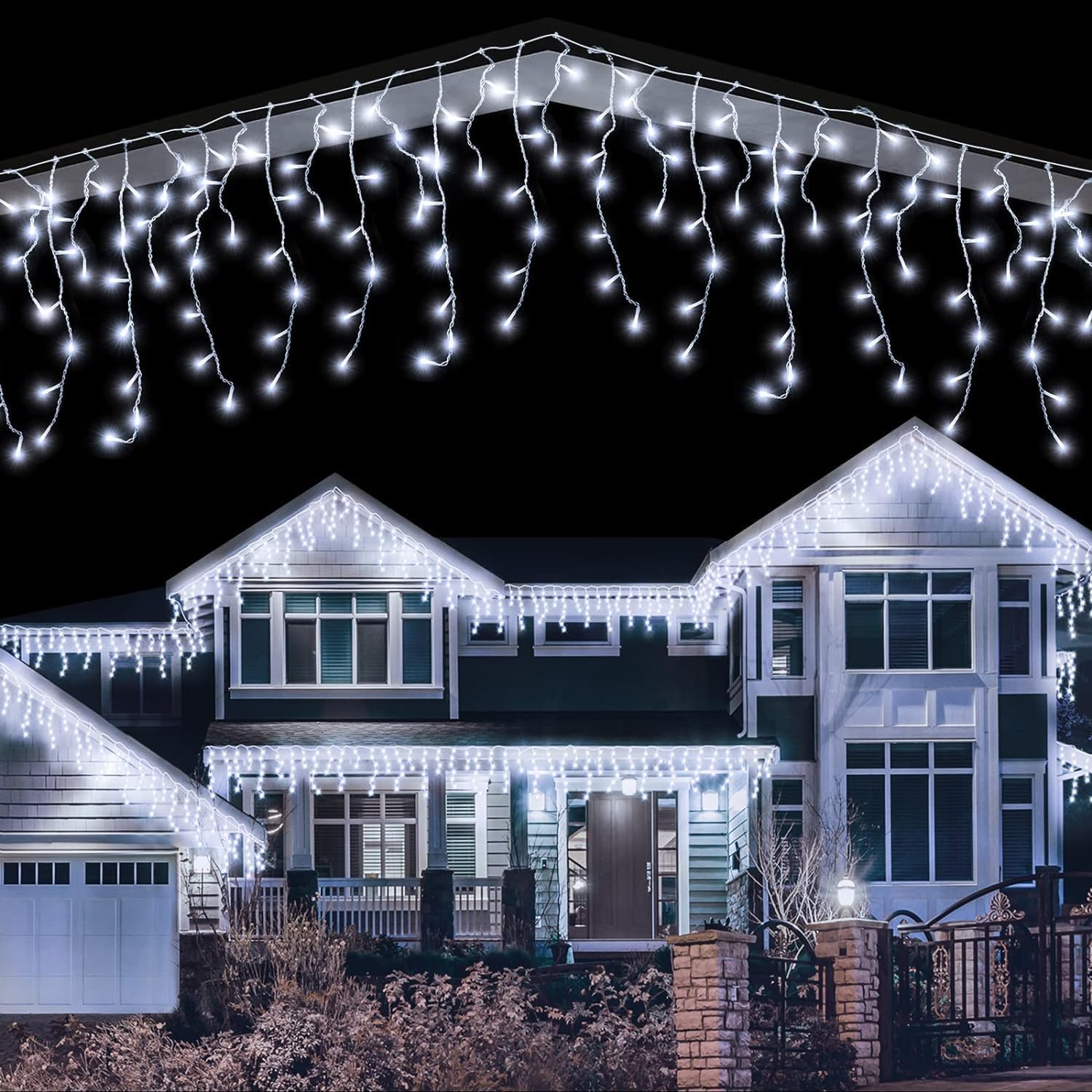 14M cold white Christmas lights lifestyle image